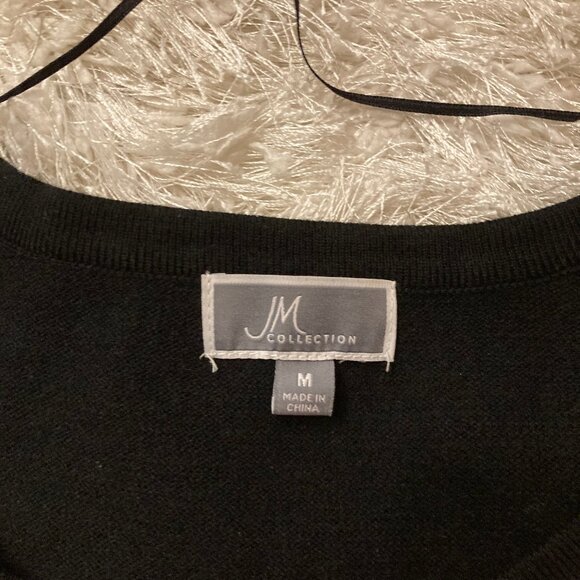 JM Collection Two-Tone Sweater - Picture 2 of 8